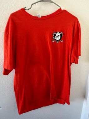 NHL Red Short-Sleeve Graphic Tee with Mask Logo